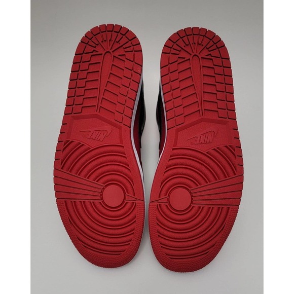 Nike Air Jordan 1 Mid Sneaker Reverse Bred Red Shoes Men's 9.5 544724-660 11W - Picture 6 of 10